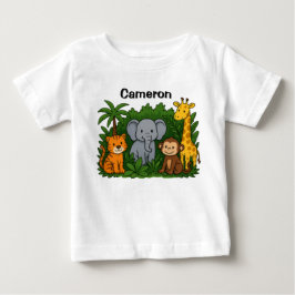 Camiseta Design de Animal da Selva Personalizado