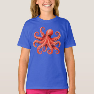 Camiseta Design de animal marinho polvo do oceano