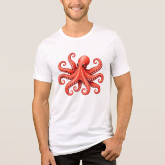 Camiseta Design de animal marinho polvo do oceano