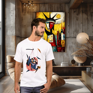 Camiseta Design de Animal Polígono Abstrato Preguiça Geomét