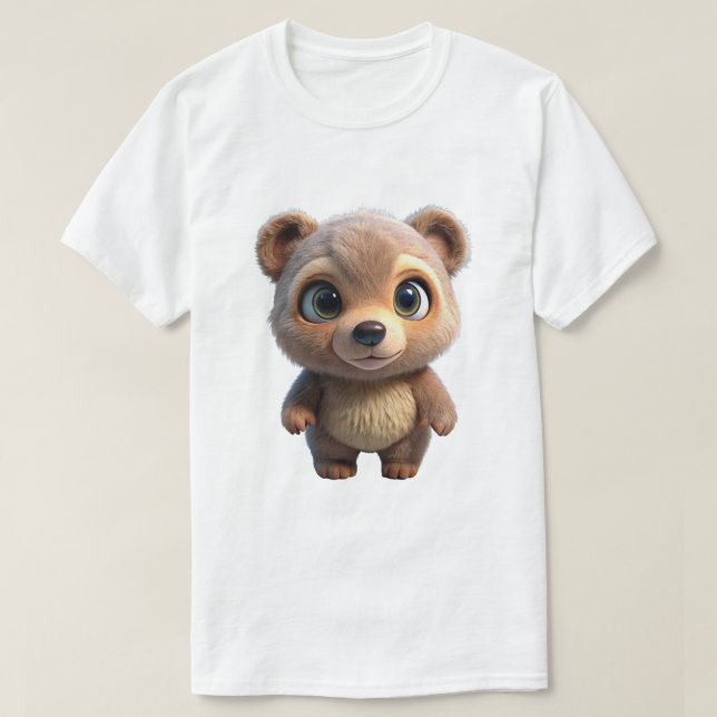 Camiseta Design de Animal Urso Fofo (Frente do Design)