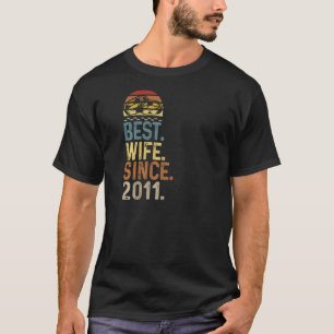 Camiseta Design de Aniversário das Mulheres Melhor Marido S