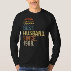 Camiseta Design de Aniversário do Mens Melhor Marido Desde