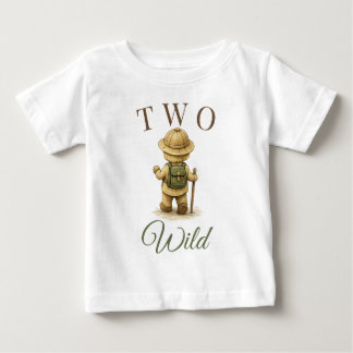 Camiseta Design de aniversário do urso explorador Boho