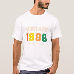Camiseta Design de Aniversário Retro Edição Limitada Vintag