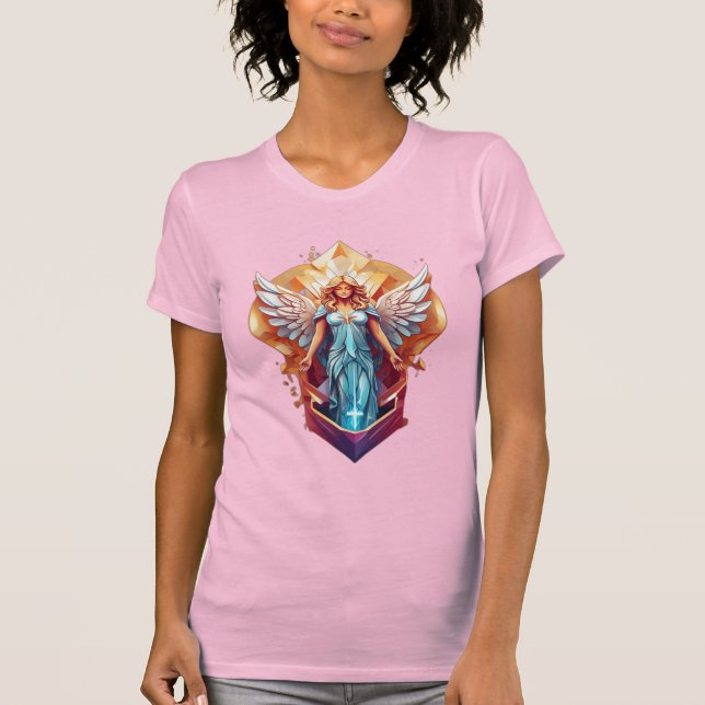 Camiseta Design de anjo pesado (Frente)