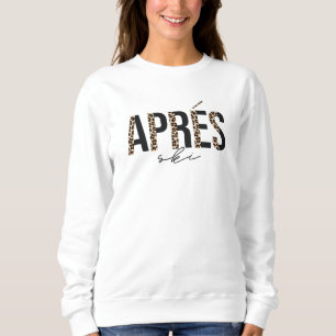 Camiseta Design de Après Ski com Estampa de Leopardo