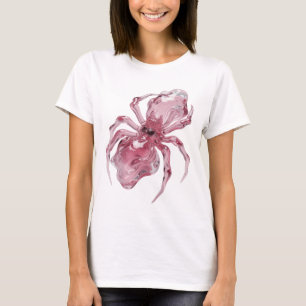 Camiseta Design de ARANHA DE VIDRO de Prata Limpa
