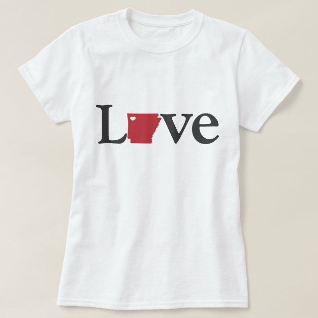 Camiseta Design de Arkansas do amor (Frente do Design)