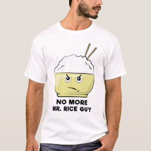 Camiseta Design de Arroz Engraçado