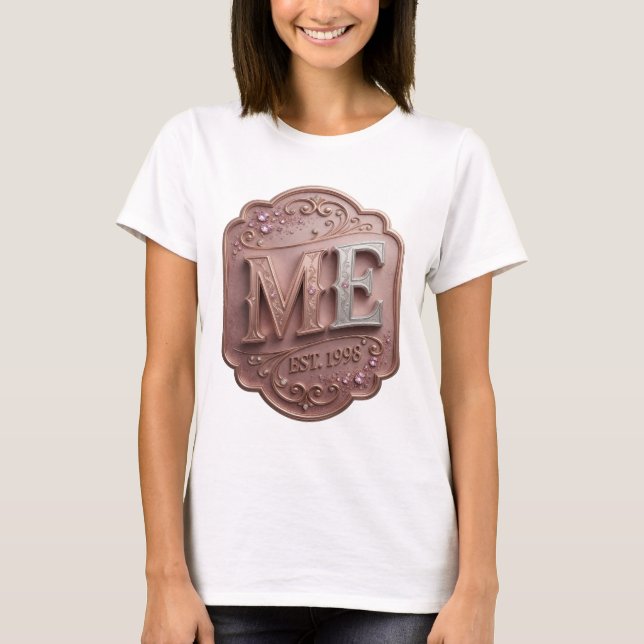Camiseta Design de ARTE ABSTRATA Prata Moderna (Frente)