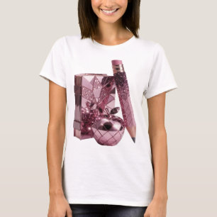 Camiseta Design de ARTE ABSTRATA Prateado Elegante