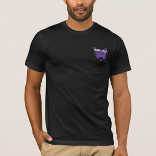 Camiseta design de arte de borboleta fofa