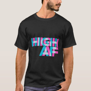 Camiseta Design de Arte de Ilusão Óptica de Alta Af Trippy