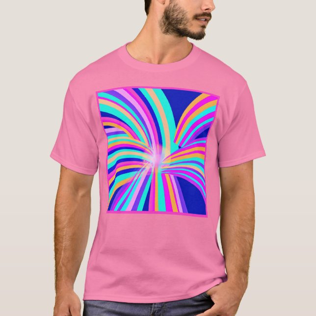 Camiseta Design de Arte de Padrão Único (Frente)