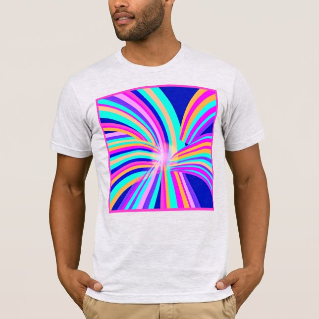 Camiseta Design de Arte de Padrão Único (Frente)