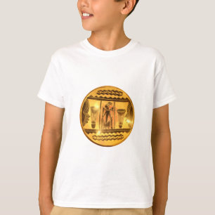 Camiseta Design de Arte Étnica da África ouro