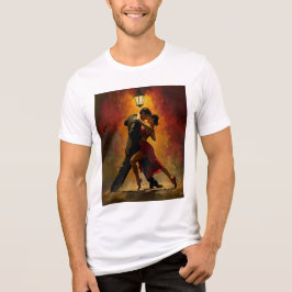 Camiseta ✨Design de Arte Romântica de Casal de Tango Elegan