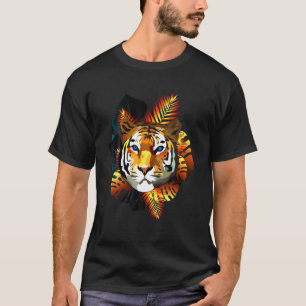 Camiseta Design De Arte Tiger Para Alas De Gato Tigre E Fa
