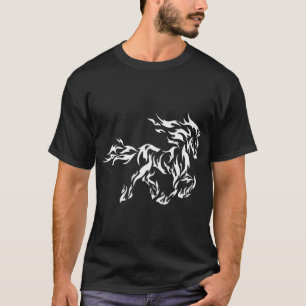 Camiseta Design de Arte Tribal Flaming - Negrito e feroz