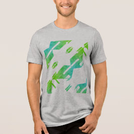 Camiseta Design de Arte Tropical Zig-zag, de Diagonal Verde