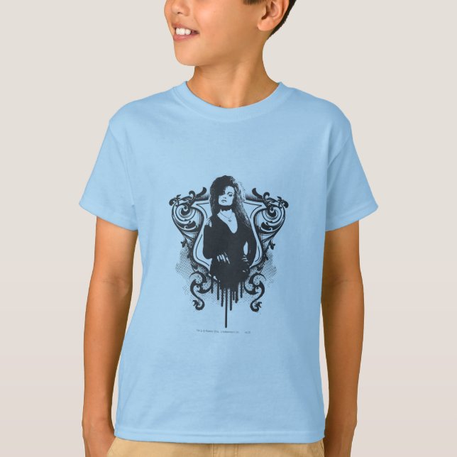 Camiseta Design de Artes Escuras Bellatrix Lestrange (Frente)
