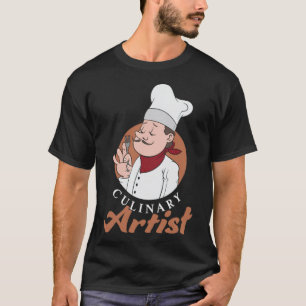 Camiseta Design de Artista Culinário para uma festa de rosq