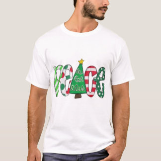 Camiseta Design de árvore de Natal pacífica