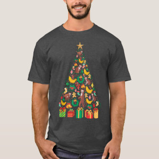 Camiseta Design de árvore do macaco festivo