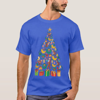 Camiseta Design de árvore do macaco festivo