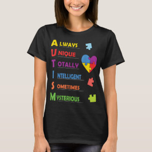 Camiseta Design de ASD colorido para pais orgulhosos de um 