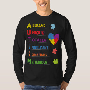 Camiseta Design de ASD colorido para pais orgulhosos de um