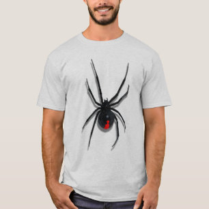 Camiseta Design de Ataque de Aranha Marcada de Vermelho