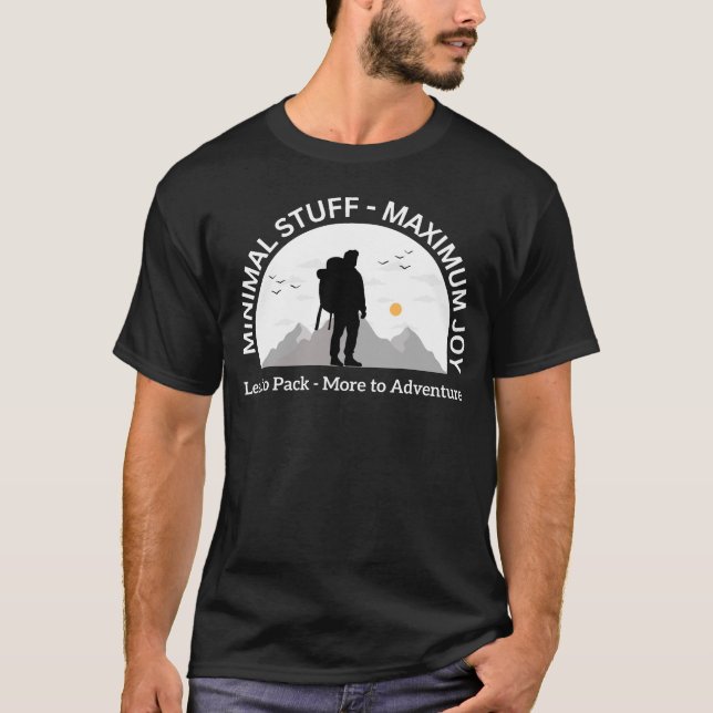 Camiseta Design de Aventura Minimalista no Exterior (Frente)