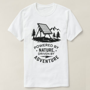 Camiseta Design de Aventura Natureza de Acampamento Solar