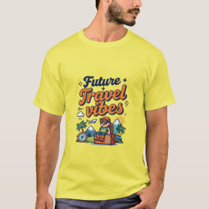 Camiseta Design de Aventura Viagens Futuras Vibes