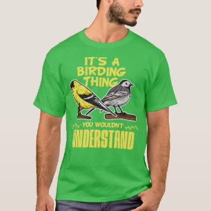 Camiseta Design de aves para Nerd de observação de pássaros