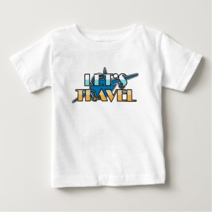 Camiseta Design de Avião Vamos Viajar