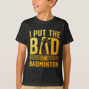 Camiseta Design De Badminton Engraçado Para Homens Mulheres