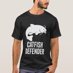 Camiseta design de bagre minimalista defensor para pescador