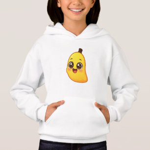Camiseta Design de Banana Kawaii Fofa para Crianças