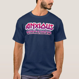 Camiseta Design de banda ansiosa amigo