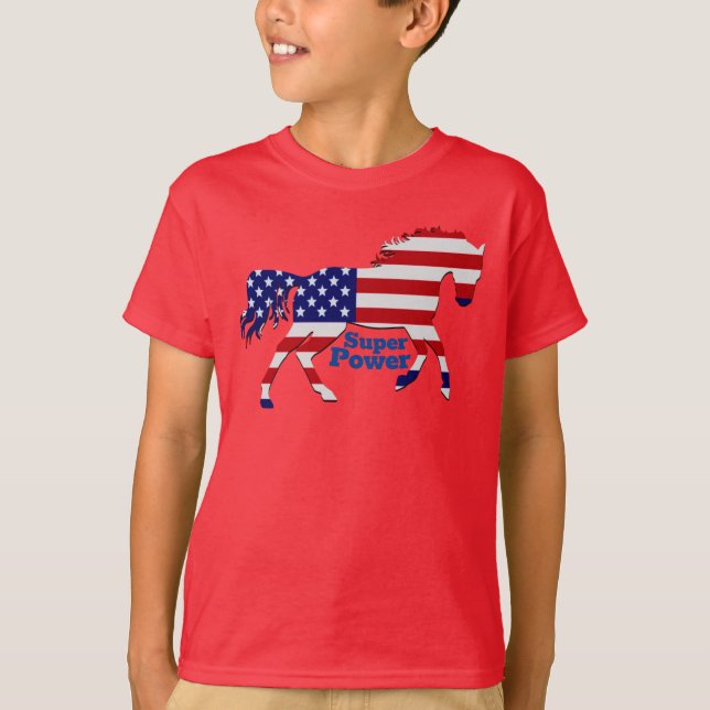 Camiseta Design de Bandeira Americana (Frente)