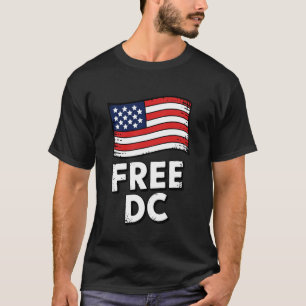 Camiseta Design de bandeira dos EUA distressed DC grátis