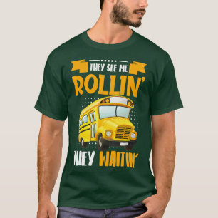 Camiseta Design De Barramento Para Barramento Escolar Ou Co