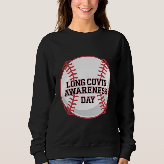 Camiseta Design de Baseball no Dia da Consciência da COVID (Frente)