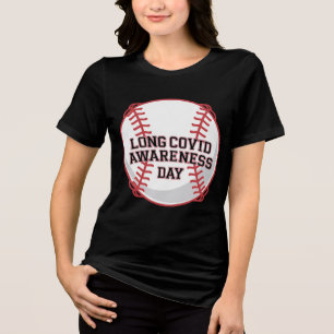 Camiseta Design de Baseball no Dia da Consciência da COVID