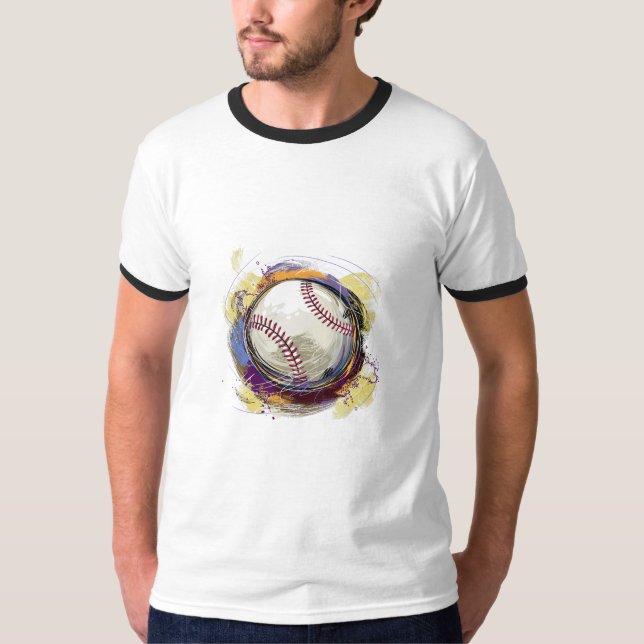 Camiseta Design de Baseball pintado Digitalmente (Frente)