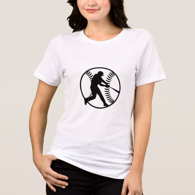 Camiseta Design de Baseball Silhouette (Frente)
