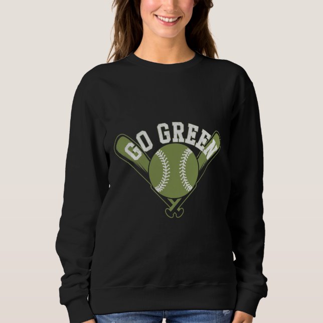 Camiseta Design de Baseball Verde (Frente)